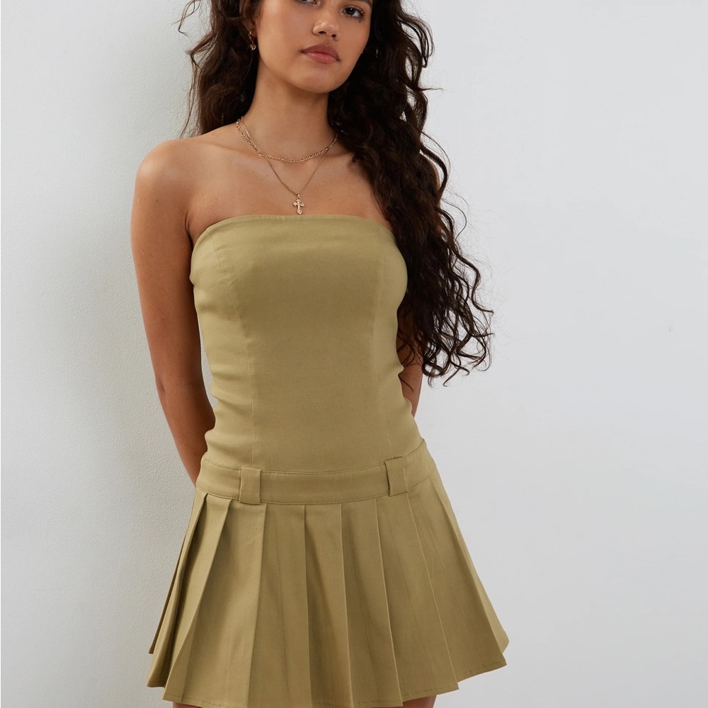 motel rocks PAYODA BANDEAU MINI DRESS - Picture 1 of 2